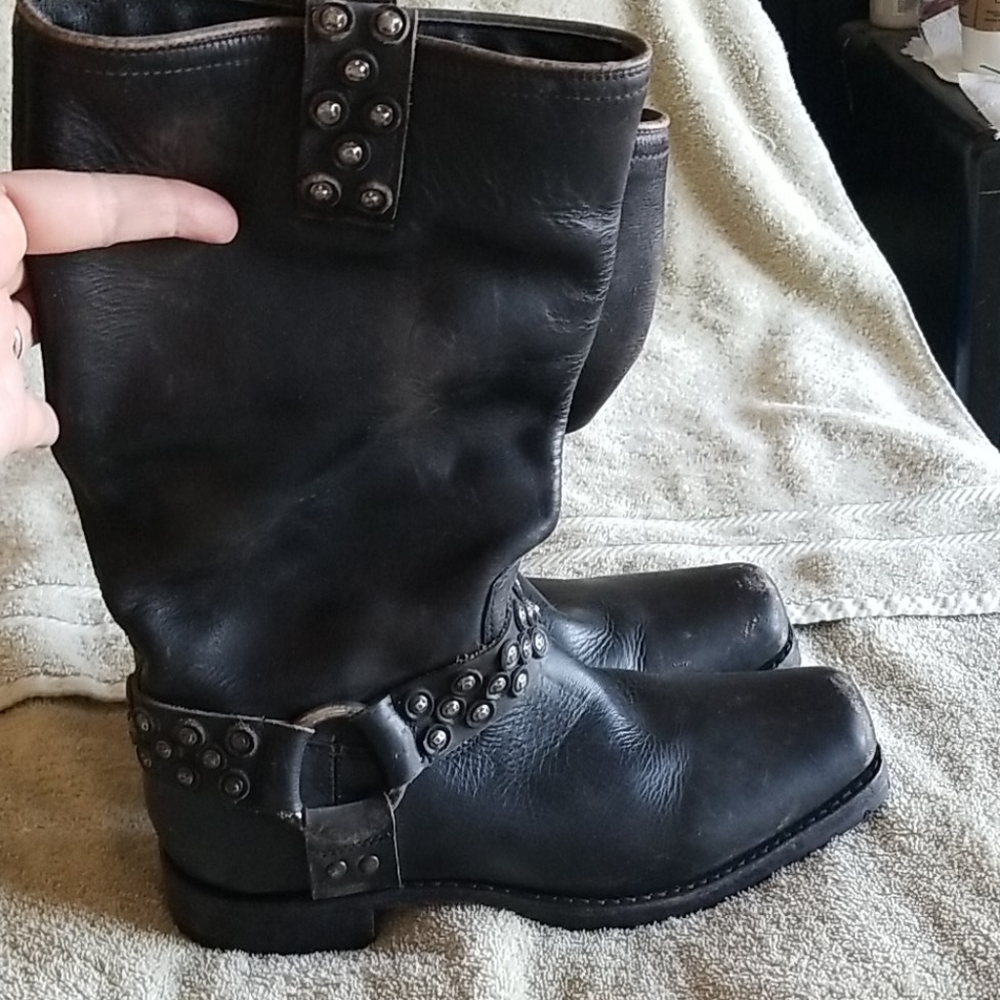 Frye Women's Biker Motorcycle Riding Boots